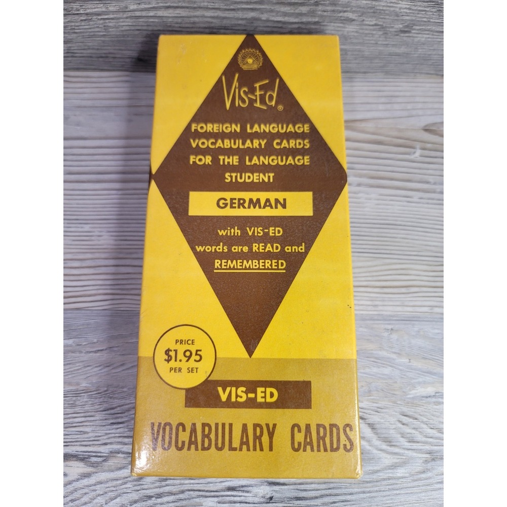 German vocabulary cards vis-ed great condition learning